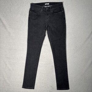Eileen Fisher Jeans Women's Size 4‎ Black Skinny Quiet Luxury Capsule Minimalist